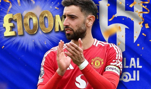 曝B费周五前决定是否转会！若其同意利雅得新月合同，曼联愿1亿卖