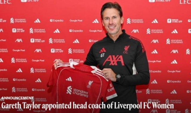 曾执教曼城女足，利物浦官方：任命加雷斯-泰勒为女足主帅